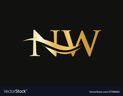 Nw Logo, Logo For Business, Company Identity, Vector Template, Initial Letter, Initial Letters, Vector Logo, High Res, Png Images