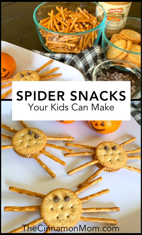 Spider Snacks, Superhero Snacks, Spider Food, Preschool Food, Spicy Chili Recipe, Snack Ideas For Kids, Snack To Make, Spider Theme, Frozen Yogurt Bark