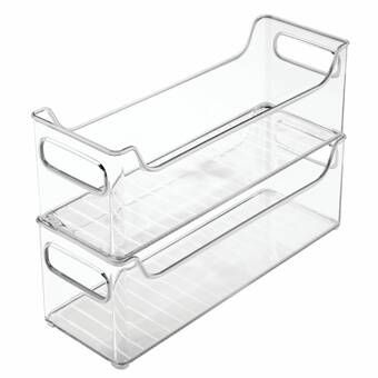 Rebrilliant Benefield Refrigerator and Freezer Organizer Bins & Reviews | Wayfair Freezer Storage Organization, Playroom Closet, Fridge Organizer, Clear Storage Bins, Fridge And Freezer, Organizer Bins, Freezer Organization, Fridge Organisers, Freezer Storage