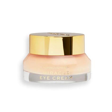 Makeup Revolution Pro Miracle Eye Cream | Revolution Beauty Camelina Oil, Miracle Eye, Revolution Beauty, Hydrating Eye Cream, Plump Skin, Anti Aging Creme, Reduce Dark Circles, Makeup To Buy, Kevyn Aucoin