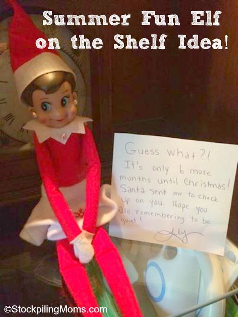 Christmas In July Elf On The Shelf Letter, Elf On The Shelf Summer Visit, Elf On The Shelf Christmas In July, Summer Elf On The Shelf, Christmas In July Elf On The Shelf, Elf Things, Summer Elf, Elf Classroom, Elf 2023