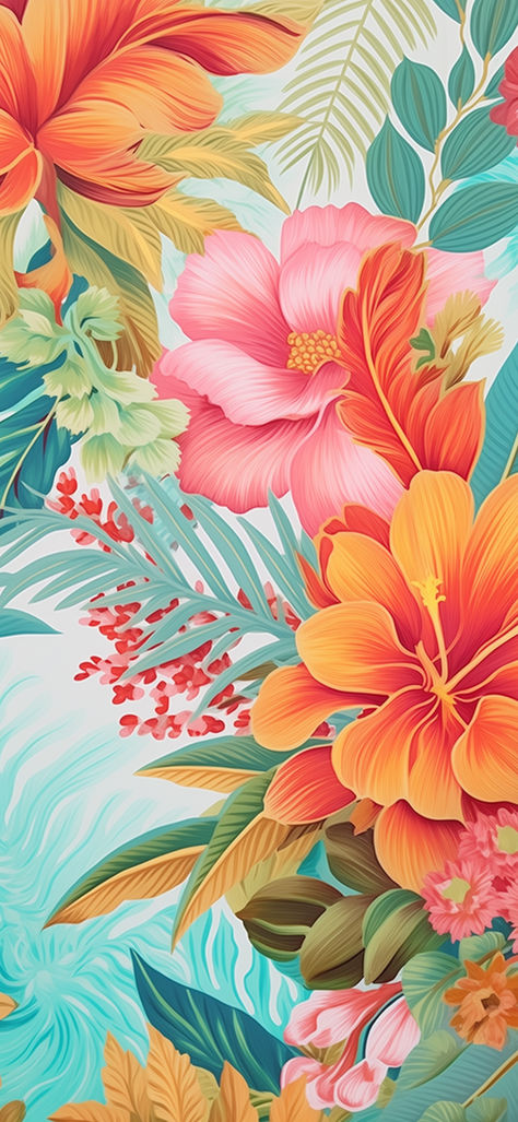 Dive into a world of tropical bliss with our Hibiscus Tropical Flowers Illustration wallpaper! 📱✨ Let the vibrant hues of hibiscus blooms grace your phone screen and transport you to an oasis of beauty. Download now and let your device blossom with tropical charm! 🌴 #TropicalFlowers #PhoneWallpaper #HibiscusIllustration #MobileCharm Hawaii Ocean Wallpaper, Tropical Screensaver, Tropical Art Wallpaper, Hawaiian Wallpaper Iphone, Summer Lockscreen Aesthetic, Tropical Phone Wallpaper, Tropical Wallpaper Iphone, Tropical Mood Board, Tropical Flower Wallpaper