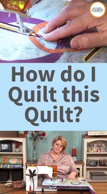 Heather Thomas teaches you how to create an embellished quilt by decorating on top of and around your quilt’s shapes and patterns. She demonstrates a couching (or zig-zag) stitch over fiber, a top-stitch for metal, a blanket stitch around a circle, and decorative stipples and circles for backgrounds. Quilt Top Stitching Patterns, Triangle Quilt Pattern Free, Quilting Tattoos, Beginner Quilting, Quilting Squares, Sewing Activities, Asian Quilts, How To Quilt, Quilt Tips