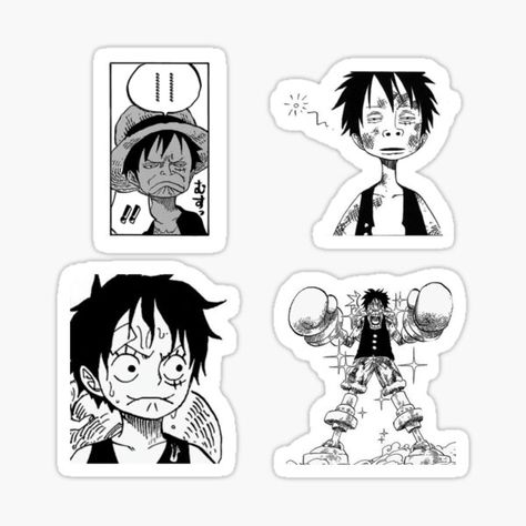 lennyspook Shop | Redbubble Hxh Characters, Black Stickers, One Piece Comic, Manga Anime One Piece, One Piece Luffy, Anime Stickers, Sticker Collection, Cute Images, Sticker Pack