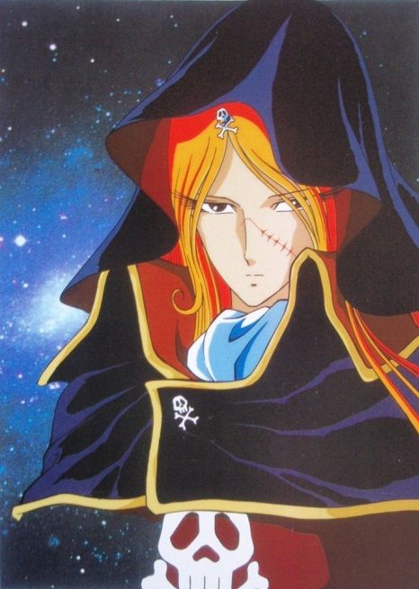 Emeraldas Queen Emeraldas, Harlock Space Pirate, Space Pirate Captain Harlock, Captain Harlock, Galaxy Express, Space Pirate, Computer Animation, Animation Film, Anime Movies