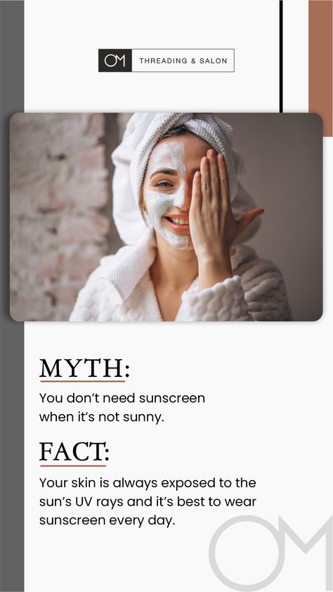 Debunk those Myths with Om Salon. Follow us for more myth busters. . . . #MythvsFacts #MythBuster #Facts #SkinCare #BeautyTips #SkinCare101 #Facts #Salons #BeautyServices #BeautySalon ##SalonsNYC #Huntington #NewYork #OmThreadingAndSalon Fun Fact Friday Skincare, Myth And Fact Skincare, Myth Vs Fact Skincare, Skincare Myths And Facts, Facts About Beauty, Skincare Content Ideas, Skin Myths, Skincare Myths, Skin Care Myths