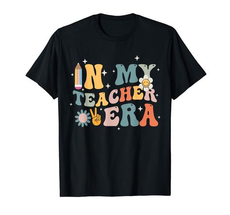 PRICES MAY VARY. In My Teacher Era shirt, First Day Of School Teacher Back To School shirt. First day of school gift for teachers back to school, kindergarten, pre-k, PreK, preschool, middle school, elementary school, first grade, 2nd grade, 3rd, 4th, 5th grade teachers. Hip Hip Hooray Happy First Day of School! Cute back to school costume gift for students, teachers, men, women, kids, boys, girls, daughter, son, granddaughter, grandson, grandkids, toddler, child. First Day of school shirt, back Teacher Tee Shirts, Girls Teacher, School Secretary, Back To School Gifts For Teachers, School Tees, Teacher Tees, Back To School Gifts, School Gifts, School Shirts