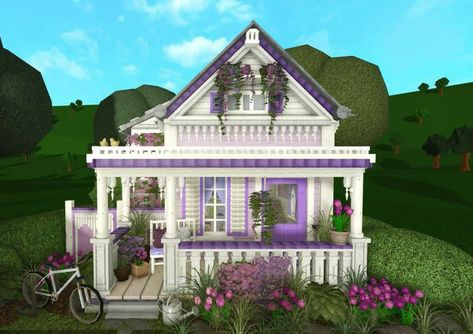 Bloxburg Cottage, Bloxburg House Builds, Kitchen Bloxburg, Roblox Bloxburg House Ideas, Two Story House Design, Bloxburg Builds, House Decorating Ideas Apartments, Simple Bedroom Design, City Layout