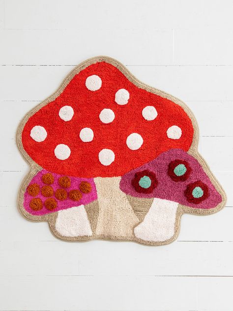 Mushroom Shaped Tufted Bath Mat – Natural Life Mushroom Bathroom, Mushroom Rug, Cute Bath Mats, Runner Bath Mat, Hair Towel Wrap, Highlighter Set, Boho Shower Curtain, Desk Essentials, Cotton Bath Mats