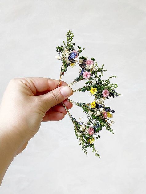 Flower Hair Pins Wedding, Flower Hair Clips Wedding, Boho Hair Pins, Floral Wedding Hair, Flower Hairpin, Flower Hair Pins, Floral Hair Pieces, Floral Hair Pins, Floral Accessories Hair