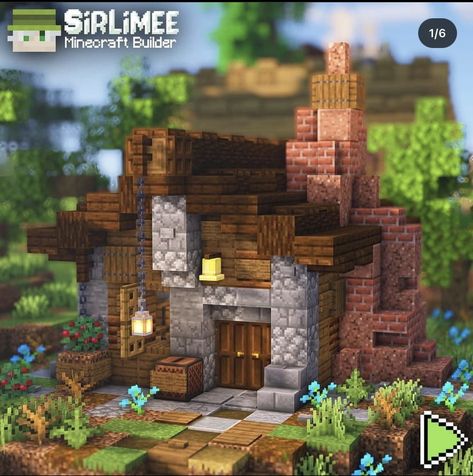 Minecraft How To Build A Medieval Tavern/inn, Minecraft Stonecutter House, Small Minecraft Shack, Small Midevil Minecraft Builds, Minecraft Small Stable, Minecraft Forest Cabin, Toolsmith House Minecraft, Iron Golem Statue Minecraft, Minecraft Stall Ideas