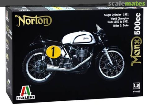 Norton Manx 500cc, Italeri 4602 (2016) 500cc Motorcycles, Norton Manx, Motorcycle Model Kits, Isle Of Man Tt, Bike Kit, Polar Light, Manx, Model Shop, Motorcycle Model