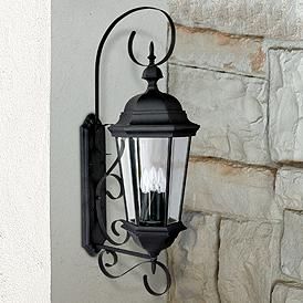 Capital Carriage House 36" High Black Outdoor Wall Light Carriage Lamps, Outdoor Wall Light Fixtures, Black Outdoor Wall Lights, Capital Lighting, Barn Lighting, Outdoor Wall Lantern, Farmhouse Lighting, Outdoor Hanging Lights, Outdoor Post Lights