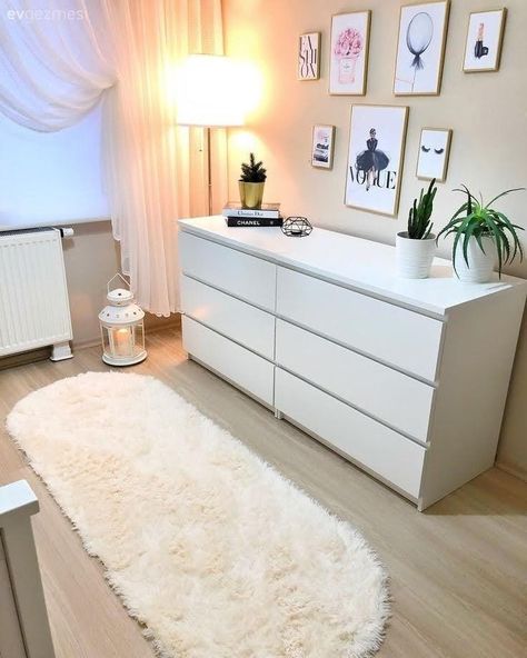 Meja Nakas, Decor Ikea, Dekorasi Kamar Tidur, Bilik Tidur, Redecorate Bedroom, Teen Bedroom Decor, In This House, Room Makeover Bedroom, Room Makeover Inspiration