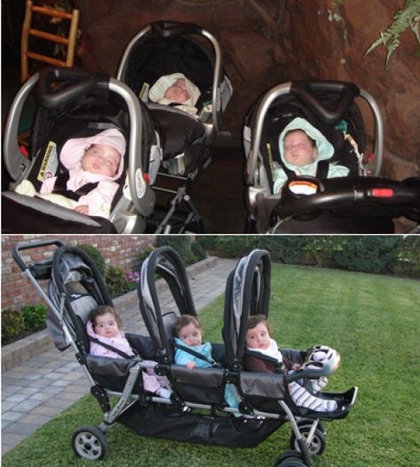 A guide to triplets strollers, clothes and gifts....My babies! Triplet Baby Shower Ideas, Triplet Nursery Ideas, Triplet Stroller, Triplets Nursery, Triplet Gifts, Triplet Baby Shower, Multiples Baby, Triplet Babies, Baby Necessities