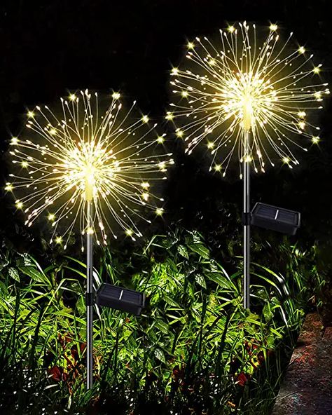 Led Firefly Lights, Firefly Garden Lights, Dandelion Wedding, Starburst Lights, Dandelion Light, Patio Decorations, Jazz Lounge, Christmas Garden Decorations, Starburst Light