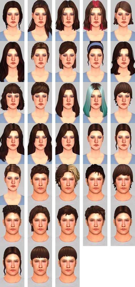 Adrienpastel Sims 4, Ts4 Hair, Sims 4 Patreon, Old Hairstyles, Ts4 Cc, Custom Content, The Sims 4, The Sims, Sims 4