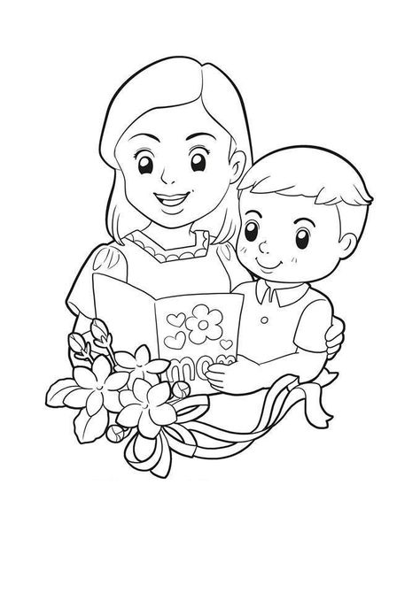 Mothers Day Cards Craft, Mom Coloring Pages, Mothers Day Coloring Pages, Preschool Classroom Decor, Barbie Coloring Pages, Doodle Art Drawing, Diy Yarn Crafts, Moms Crafts, Preschool Art Activities