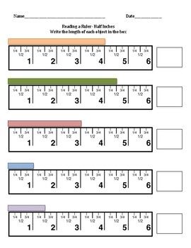 I created this resource for my special education students. Included are three worksheets. The first asks students to measure an object to the half inch, the next one asks students to measure to the quarter inch, and the last one asks students to measure to the eighth inch. The rulers on the workshee... Measurement Tape Measure, Reading A Ruler, Printable Ruler, Teaching Measurement, Ruler Measurements, Math Charts, Ceramic Cookware, Cookware Set Stainless Steel, Nonstick Cookware