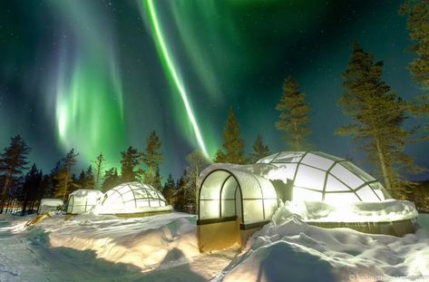 Kakslauttanen Arctic Resort Finland - Review of this Glass Igloo Hotel - Finding the Universe Iceland Igloo Hotel, Iceland Igloo, Glass Igloo Hotel, Northern Lights Finland, Northern Lights Hotel, Igloo Hotel, Glass Igloo, Kakslauttanen Arctic Resort, Unique Resorts