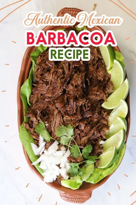 AUTHENTIC MEXICAN BARBACOA RECIPE Authentic Mexican Beef, Mexican Barbacoa Recipe, Mexican Barbacoa, Beef Barbacoa, Barbacoa Recipe, Mexican Beef, Barbacoa Beef, Recipe Step By Step, Hispanic Food