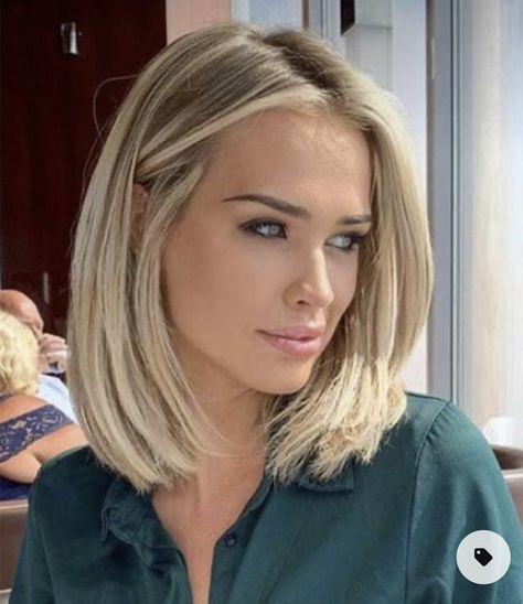 Lo Lights On Blonde Hair, Womens Mid Haircut, Bob For Round Face Short, Medium Haircut With Undercut For Women, Blonde Highlights Straight Hair, Blonde Hair For Fall, Blonde Hair Transformations, Blonde Hair Inspiration, Blonde Hair Looks