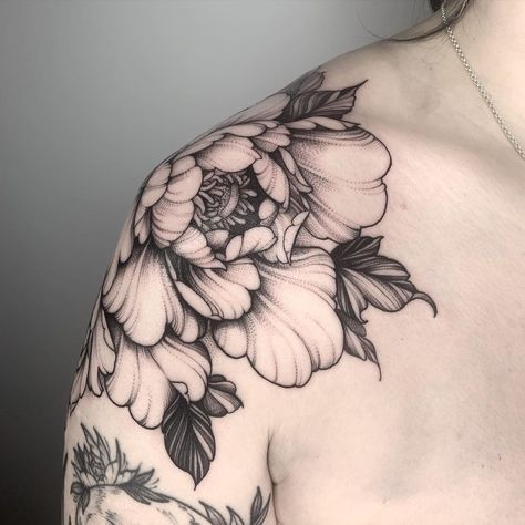 🌛Sophie Moonbase🌜’s Instagram profile post: “Thank you Kit! Looking forward to adding more peonies to your arms! 🖤 . . . . . . #tattoo #tattoos #tattooing #tattooart #tattoodesign…” Japanese Peony Tattoo, Floral Arm Tattoo, Back Of Arm Tattoo, Peony Tattoo, Cursive Tattoos, Manga Tattoo, Floral Tattoo Sleeve, Peonies Tattoo, Butterfly Tattoo Designs