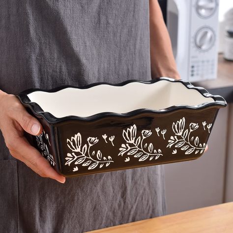 https://amzn.to/43HsL9q Loaf Pan Bread, Meatloaf Side Dishes, Porcelain Texture, Bread Pans, Bread Loaf Pan, How To Make Meatloaf, Bread Dough Recipe, Lasagna Pan, Clay Modelling