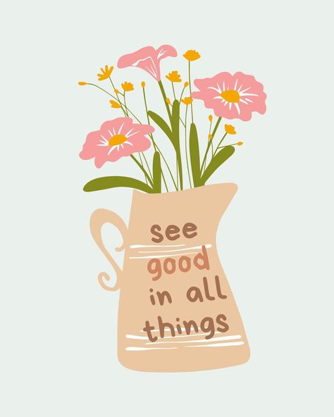 “See good in all things…” Choose to see the good in all things. Believe that something amazing is in your hands right now, and a lot of wonderful things will happen in the future. See it in yourself, in people, in everyday, in everything that happens 🤞🏻 @everythingeuphoria_ #positivevibes #positivity #newbeginnings #mentalhealth #mentalhealthawareness #mentalhealthmatters #mentalhealthsupport #mentalwellness #wellnessjourney #hope #euphoria #happiness #quotes #motivation #quote #quoteofth... See The Good In All Things, See Good In All Things Wallpaper, Everyday Quotes Positivity, Choose Happy Quotes, Choose Happiness Quotes, See The Good In Everything, Create Quotes, Background Pics, See The Good