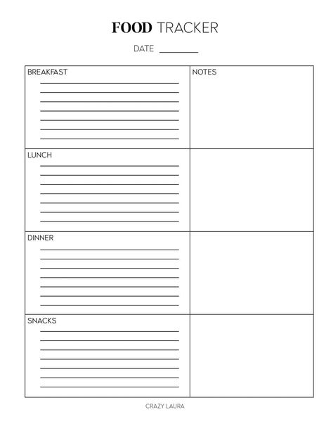 Ready to reach your goals this year?! Check out this free food tracker printable with two different versions! Food Journal Printable Free, Food Tracker Printable, Household Printables, Health Boosters, Food Journal Printable, Food Diary Printable, Food Journal Template, Food Diary Template, Crazy Laura