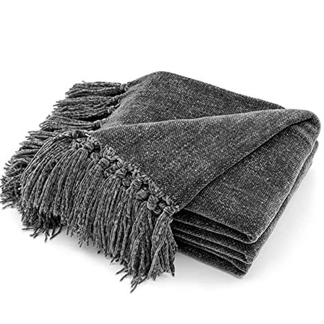 RECYCO Throw Blanket Soft Cozy Chenille Throw Blanket with Fringe Tassel for Couch Sofa Chair Bed Living Room (Dark G... Olive Green Bedrooms, Green Bedroom Design, Blanket With Fringe, Bed Living Room, Chenille Blanket, Cozy Sofa, Chenille Throw, Knit Throw Blanket, Lightweight Blanket