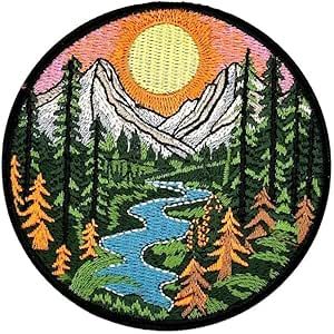 3.5" Mountain Patch, Traveler Iron On Patch, Adventure Outdoor Patch - Scout Patches - Girl/Boy Scout Patches Iron On - Nature Patches Iron On - Hiking Patches Iron On - Camping Iron On Patches Hiking Patches, Camping Patches, Boy Scout Patches, Scout Patches, Camping Scrapbook, Girl Scout Patches, Girl Scout Badges, Girl Patches, Girls Backpack