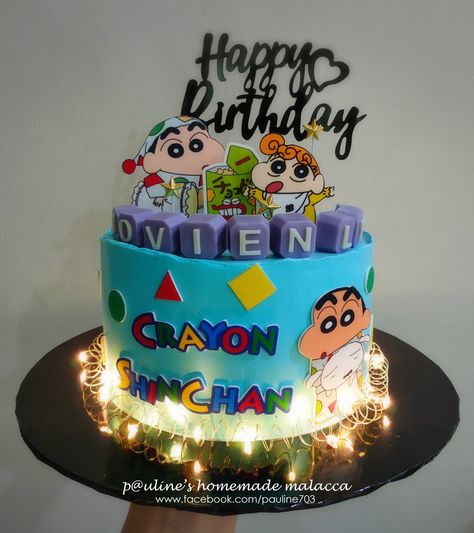 ShinChan #paulineshomemademalacca Shinchan Cake Birthday, Shinchan Cake, Fresh Cream Cake, Movie Cake, 14th Birthday Cakes, Crayon Shinchan, Movie Cakes, Shin Chan, Snapchat Funny