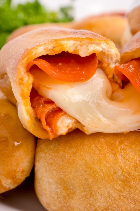 Air Fryer Pepperoni Rolls - Kitchen Divas Air Fryer Pepperoni Rolls, Recipe With Pepperoni, Air Fryer Pepperoni, Pepperoni Recipe, Rolls In Air Fryer, Pepperoni Rolls Recipe, Butter Turkey, Homemade Pepperoni, Pepperoni And Cheese