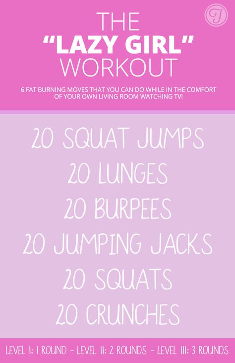 Amazing 'Lazy Girl' Workout! 6 Fat Burning Moves That You Can Do Anywhere! No Equipment Needed! Check It Out! (NOT lazy, a good one!) Lazy Girl Workout, Girl Workout, Motivasi Diet, Fit Girl Motivation, Workout Equipment, Street Workout, Lazy Girl, At Home Workout Plan, Full House