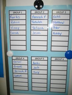 dry erase board for groups. Love this idea! Easy to adjust! Math Photos, Whiteboard Organization, Summer Prep, Organizational Skills, Teaching Organization, Class Organization, Classroom Organisation, Future Teacher, 4th Grade Classroom