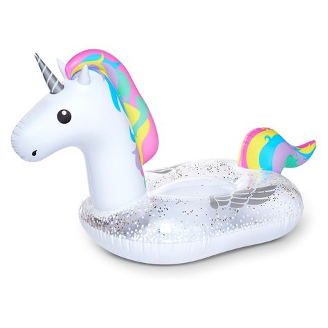 Big Mouth Toys Unicorn Pool Float - White Unicorn Pool Party, Unicorn Floaties, Pool Party Supplies, Unicorn Pool Float, Unicorn Float, Cool Pool Floats, Summer Accessories Beach, Pool Floats For Adults, Unicorn Ring