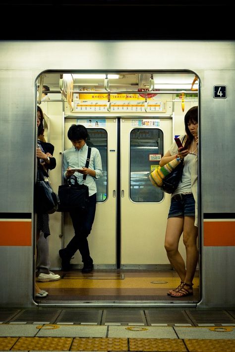 Go ride a subway Tokyo Subway, Subway Train, Last Ride, U Bahn, Nyc Subway, Kyushu, Japan Tokyo, Urban Life, 인물 사진