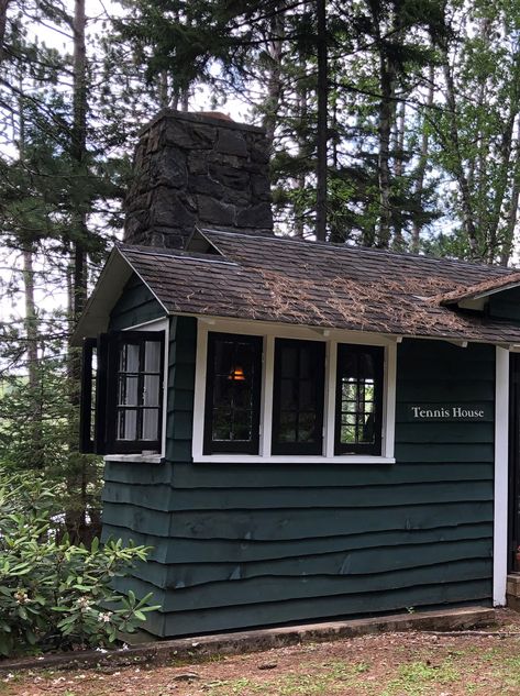 Adirondack Cabin Exterior, Rustic Wood Cladding, Live Edge Siding Exterior, Live Edge Siding, Adirondack Cottage, Ireland Houses, Cottage House Exterior, Shiplap Siding, Wood Siding Exterior