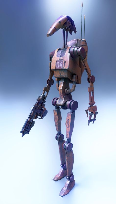 Star Wars Droids Concept Art, B1 Battle Droid, Jeff Martin, Droid Star Wars, Star Wars Battle Droids, Star Wars History, Elite Force, Battle Droid, Star Wars Trooper