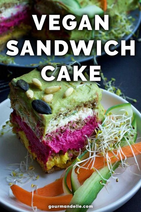 Swedish Sandwich, Vegan Appetizer, Salad Cake, Vegan Sandwiches, Clean Eating Vegan, Easter Recipe, Party Sandwiches, Vegetarian Sandwich, Scandinavian Food