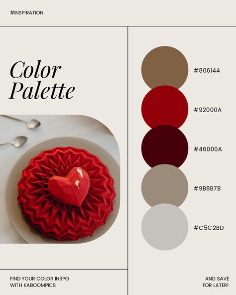 Valentines Color Palette, Valentine Color Palette, Pantone Color Chart, Color Combos Outfit, Dip Nails, Good Color Combinations, Dunn Edwards, Valentine Coloring, Instagram Feed Inspiration