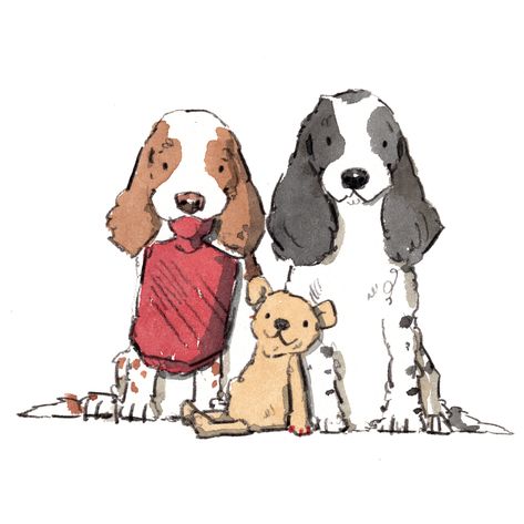 A weeks worth of Cocker Spaniels – Iain Welch Art and Design Dog Drawing Simple, Spaniel Art, Dog Coloring Page, Cocker Spaniels, Dog Illustration, Arte Fantasy, Dog Drawing, Cartoon Dog, Illustration Character Design