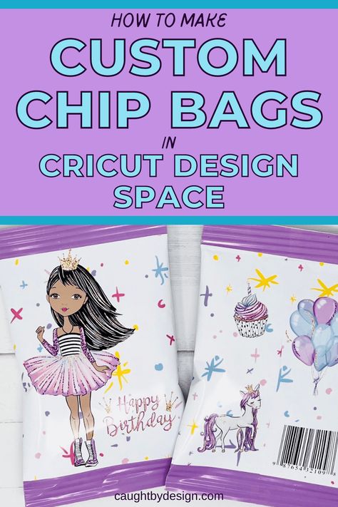 How to Make Custom Chip Bags with Cricut (TEMPLATE) - Caught by Design How To Print On Paper Bags, How To Make Chip Bags With Cricut, How To Make Custom Chip Bags, Custom Chip Bags Diy, Chip Bag Template Free Printable, Diy Chip Bags, How To Make Chips, Custom Chip Bags, Print On Paper Bags