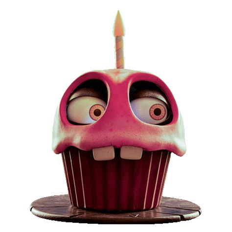 Fnaf Cupcake, Five Nights At Freddy's, Buckets, Cupcake, Straw, Film, Pink