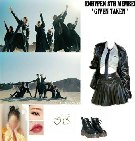 Enhyphen Outfit Ideas, Enphyen Concert Outfits, Given Taken Outfits Enhypen, Kpop Concert Fits Enhypen, Enhypen Tour Outfit Ideas, K Pop Concert Outfit Ideas Enhypen, Enhypen Given Taken Outfits, Concert Outfit Ideas Kpop Enhypen, Given Taken Outfits