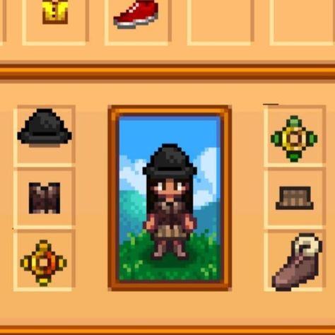 Winter Stardew Outfit, Winter Outfit Stardew Valley, Stardew Valley Winter Outfit, Stardew Outfits, Stardew Valley Layout, Stardew Valley Tips, Stardew Valley Farms, Stardew Valley, Coping Mechanisms