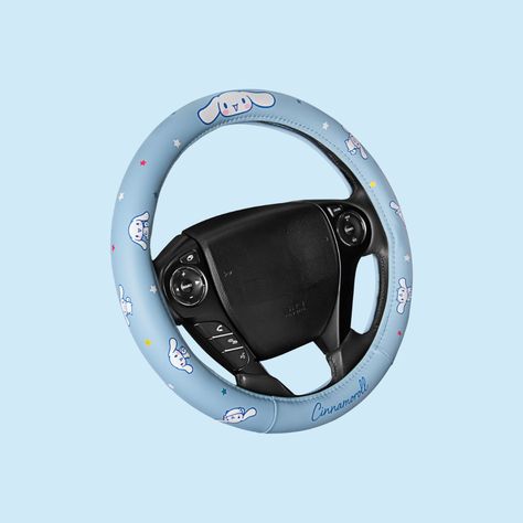 Give your car a cute upgrade with the officially Sanrio licensed Cinnamoroll Steering Wheel Cover! 💙 Fits most standard wheels (14.5-15.5 inches) and adds a fun, baby blue touch. Super comfy and easy to install—just slip it on and you’re good to go! 🚗✨ 

#Cinnamoroll #Sanrio #CuteCar #CarAccessories Blue Steering Wheel Cover, Sanrio Car, Hello Kitty Car Accessories, Cinnamoroll Sanrio, Hello Kitty Car, Rv Tires, Fun Baby, Car Steering Wheel Cover, Car Steering Wheel