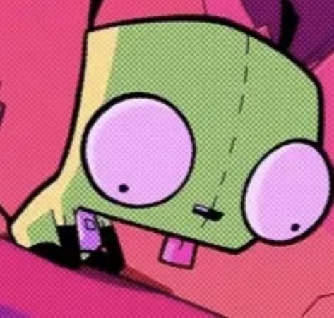 Scene Profile Picture, Scene Kid Pfp, Pfp Scene, Gir Invader Zim Pfp, Gir From Invader Zim, Scene Pfp, Invader Zim Characters, Emo Pfp, Rawr Xd