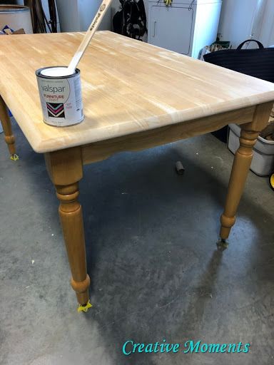 Whitewash Dining Table Diy, Whitewashed Table Top, Distressed White Kitchen Table, Farmhouse Table White Legs Dark Top, Antique White Wood Stain Table, Distressed Table Top, Whitewash Dining Table, Painted Table Tops, Dark Table